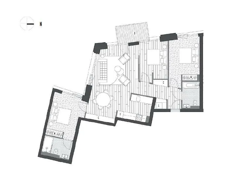 Apartment London City Island 3 Bedroom Luxury Apartments, Canary Wharf